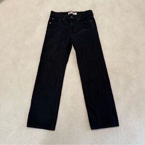 🖤 Vintage Levi's 550 Relaxed Black Jeans 30x30 Straight Leg Classic Denim